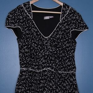 Custom Retro-style Silky Peplum Blouse